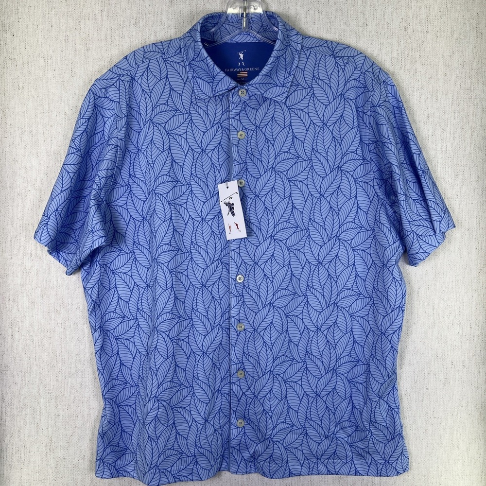 NEW Fairway & Greene Men's Medium Pique Golf Polo Short Sleeve - NWT